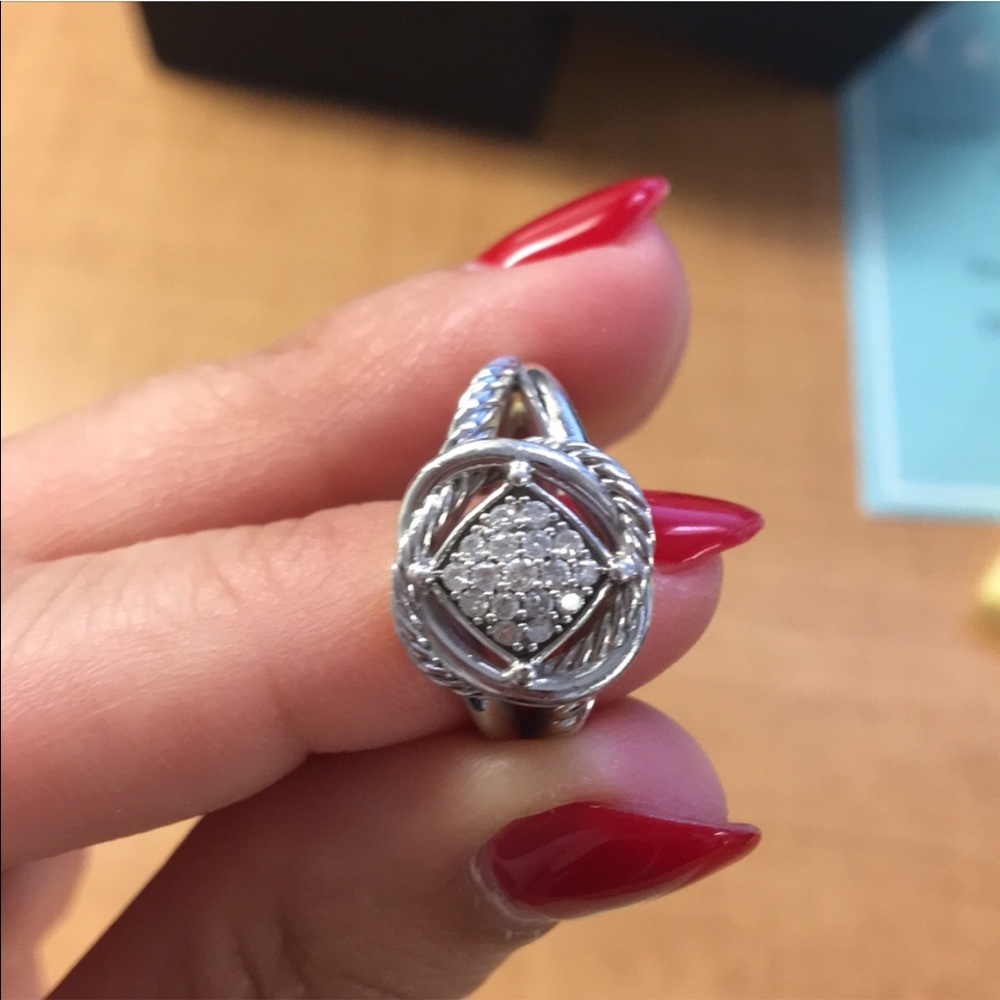 David Yurman Infiniti Ring with Diamonds